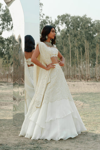 Ivory 3D floral LÃ©na set.