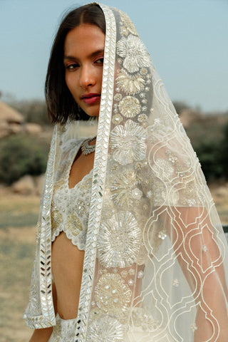 Ivory ZoÃ© lehenga set