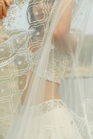 Ivory ZoÃ© lehenga set