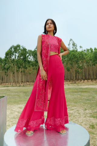 Fuchsia Delilah Jacket set