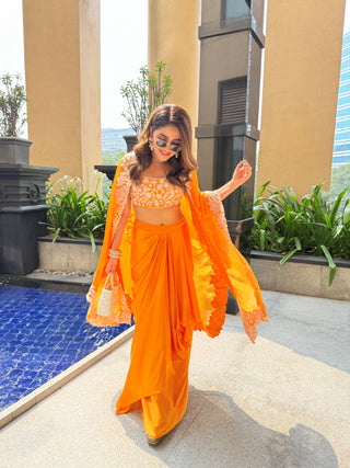 Isha Multani in Lea Cape Set