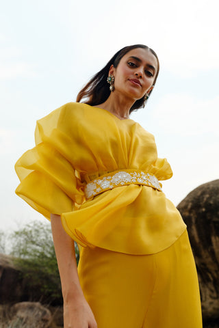 Yellow Moira Pant set