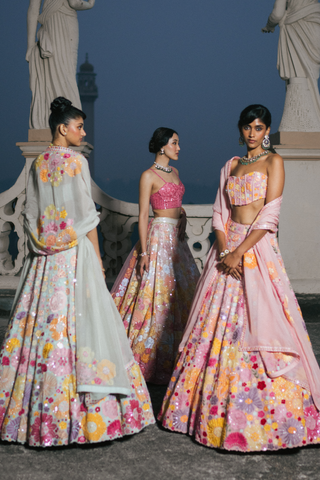 Ivory Iris Lehenga set