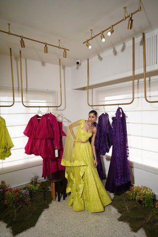 Maryse skirt set with dupatta