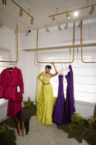 Maryse skirt set with dupatta