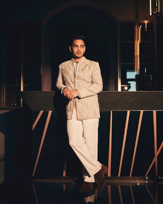 Ishaan Kishan in the Ezra Jacket Set