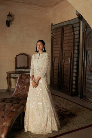 Magnolia shirt and skirt set