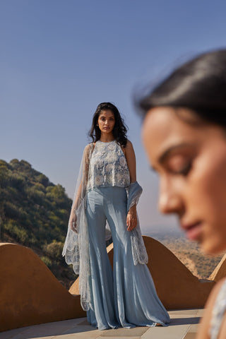 Precious flowers Swing top and pants set