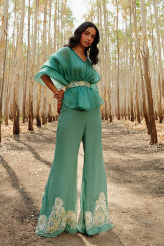 Teal Moira Pant set